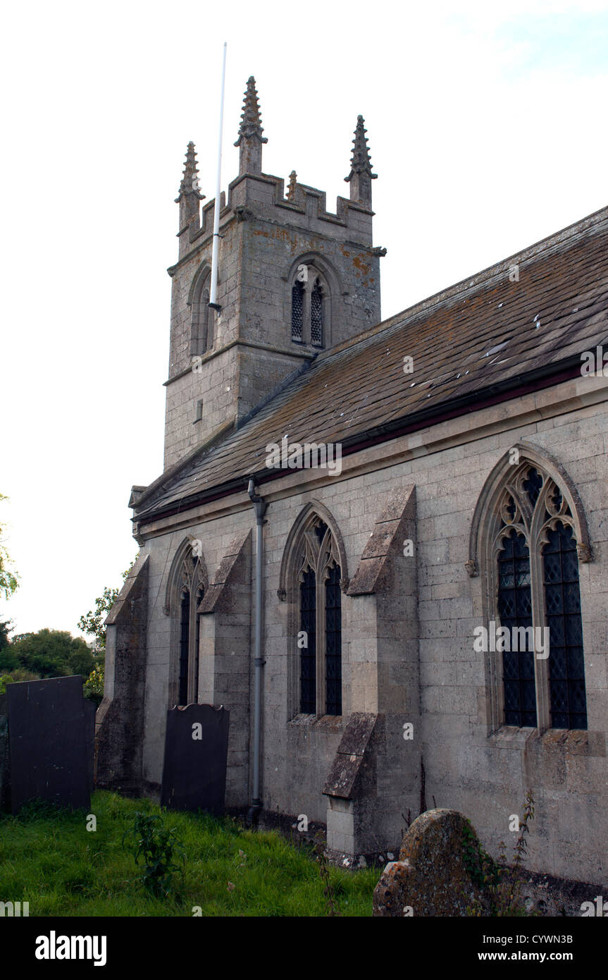 St. Michael`s Church, Gunby, Lincolnshire, England, UK Stock Photo